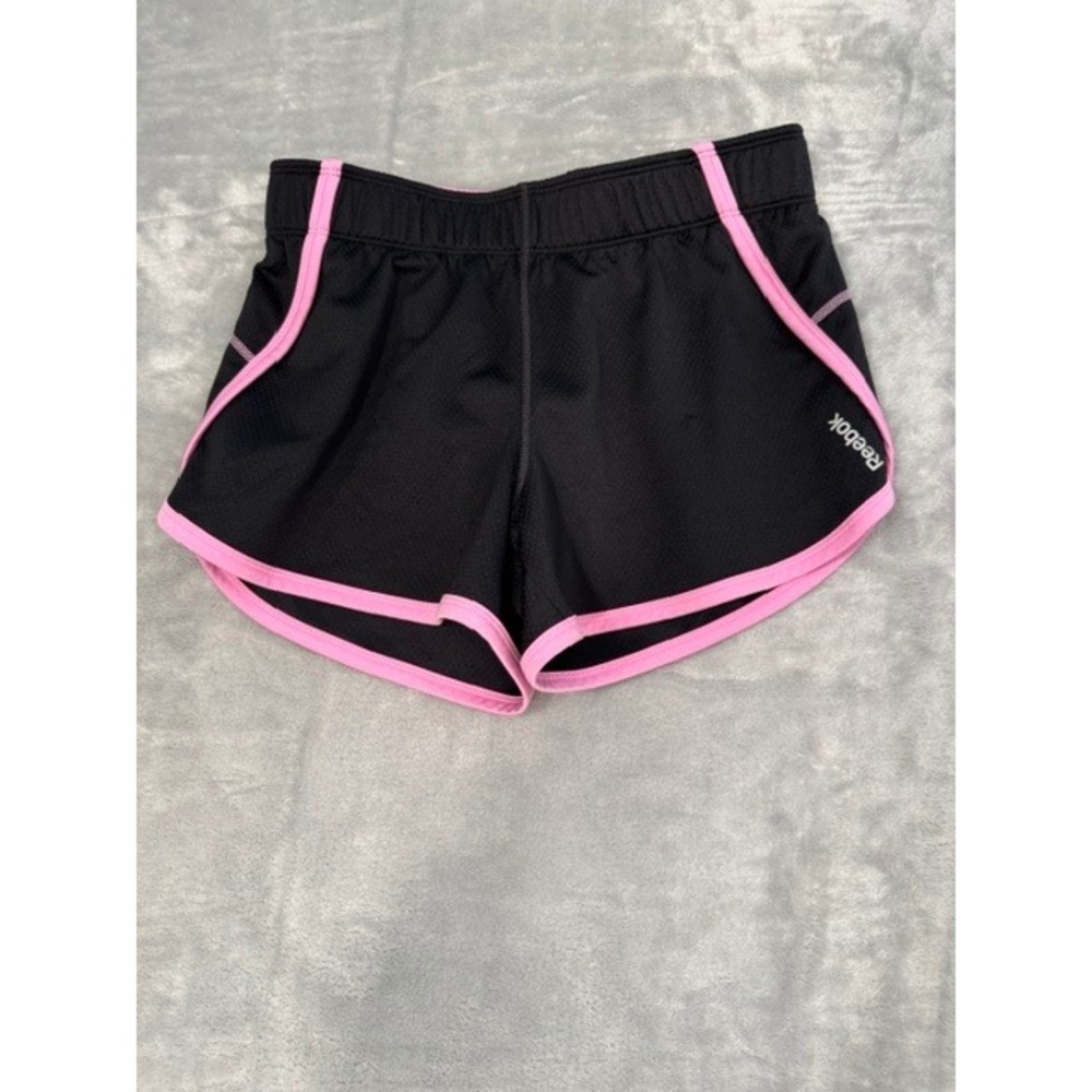 NWOT Reebok Speedwick Running Shorts Women's S Black Pink Athletic